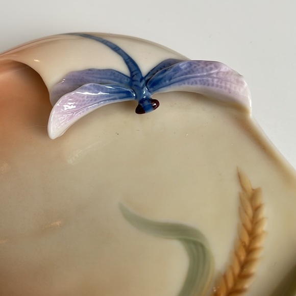 Franz Porcelain Dragonfly Trinket Dish - Picture 2 of 4